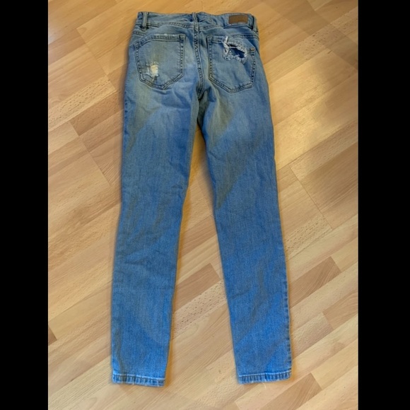 Garage Ripped Blue Jeans - Picture 2 of 3